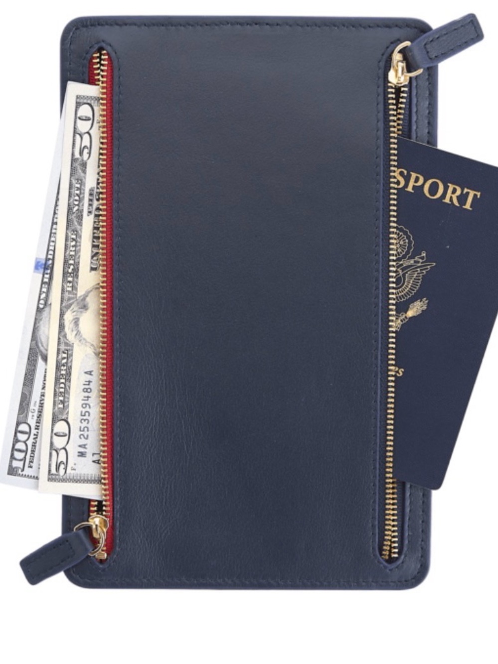 ROYCE RFID BLOCKING FOUR ZIP TRAVEL ORGANIZER